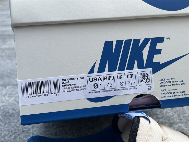 Travis Scott x fragment design x Air Jordan 1 Low OG PK