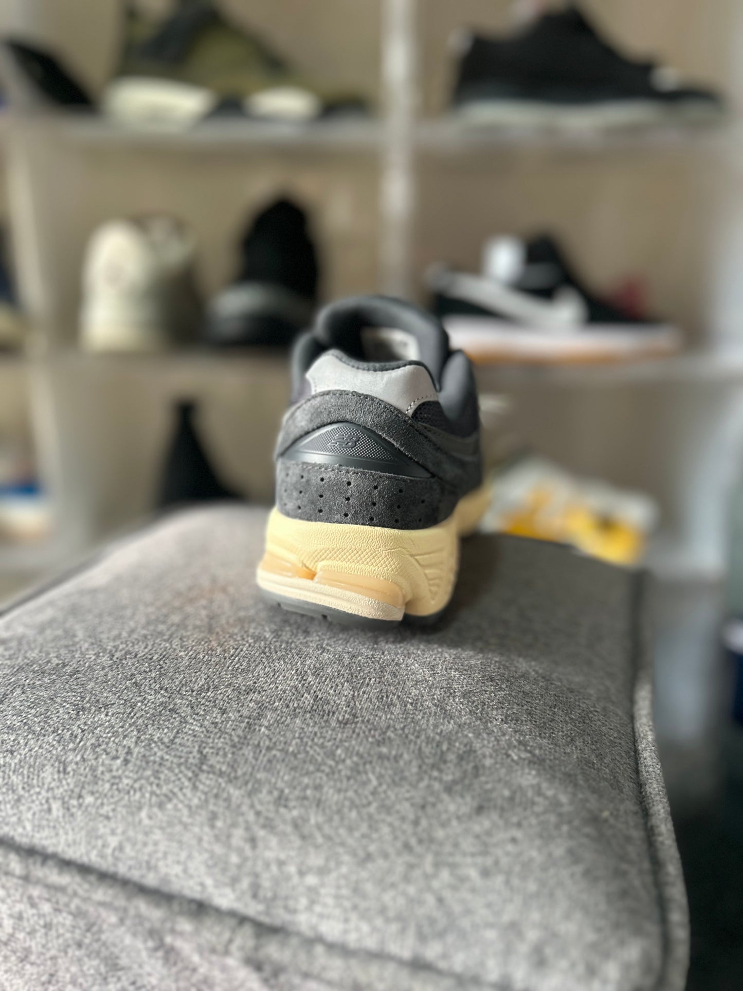 New Balance 2002R Black Dark Grey